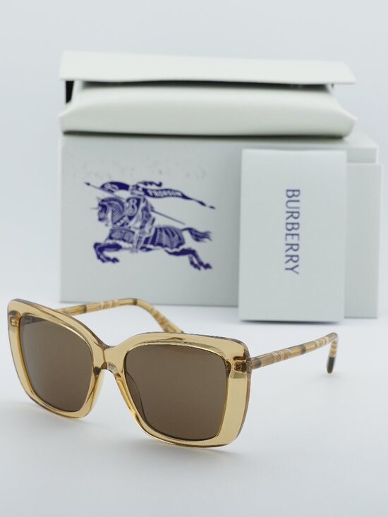 Burberry Accessories - Burberry BE4456 4167/73 Square Sunglasses - Beige/Brown